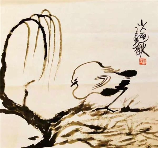 艺术生命在于创作中国画坛指墨画艺术大家朱祖国点亮上海书画新时代