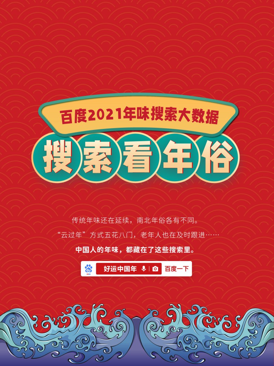 百度2021年味搜索大数据:90后"拜年表情包"上涨31%,粤