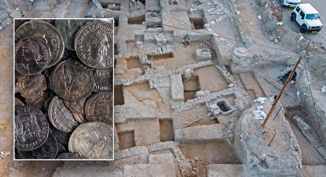 以色列出土1650年前的古代硬币