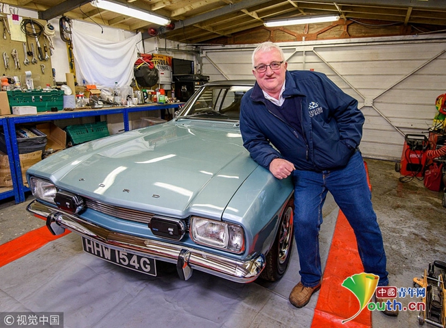 "49岁"福特车成稀有老古董 英国车主花7年修复