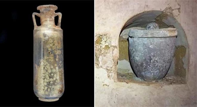 2000年前古罗马香水瓶被打开
